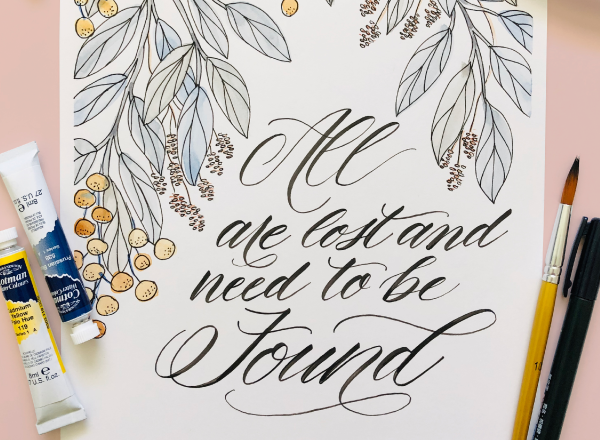 All Are Lost and Need To Be Found Watercolor Painting