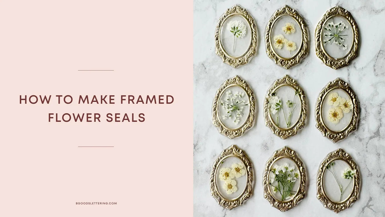 How to make framed flower seals