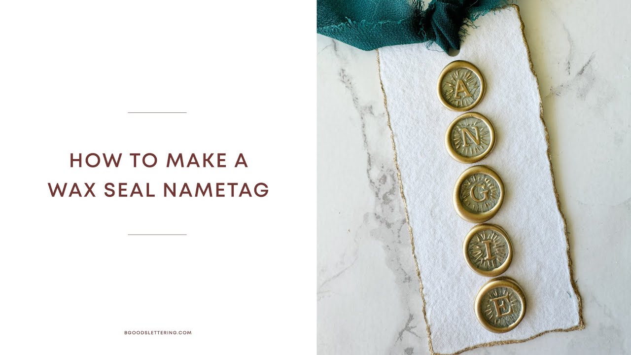 How to make a wax seal name tag