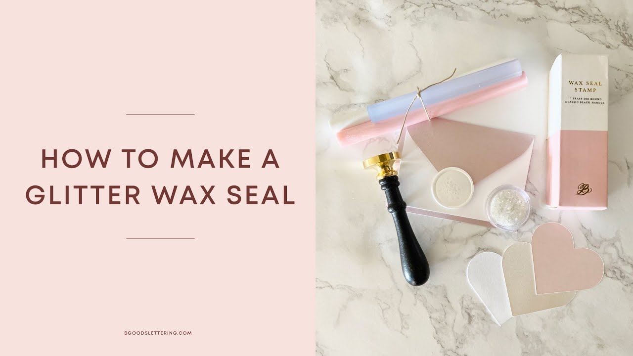 How to make glitter wax seals