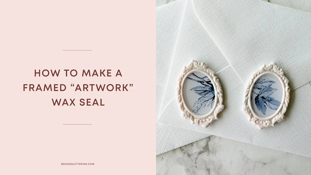 How to make framed “artwork” wax seals