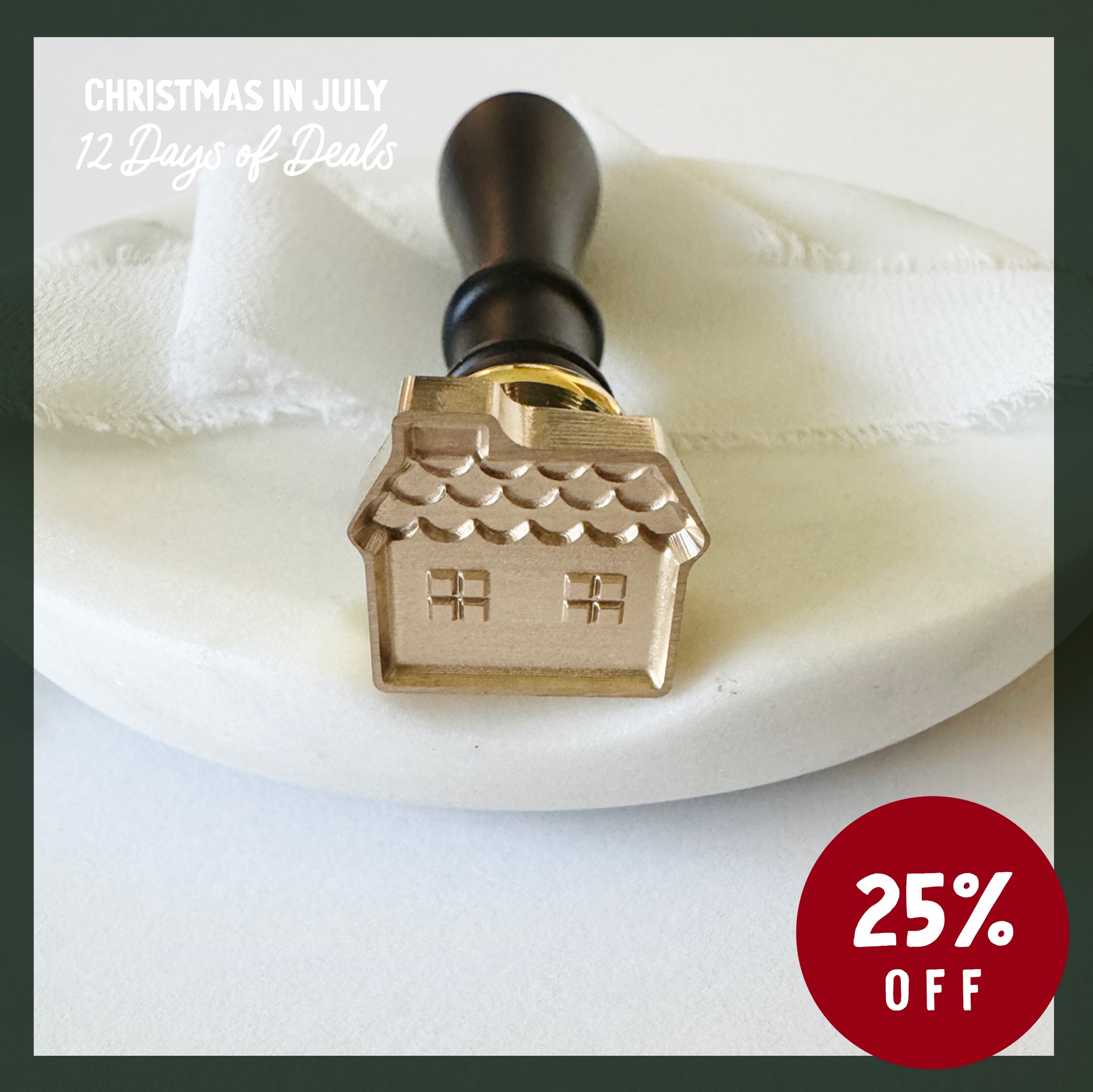 Mini Gingerbread House No. 1 Wax Seal Stamp