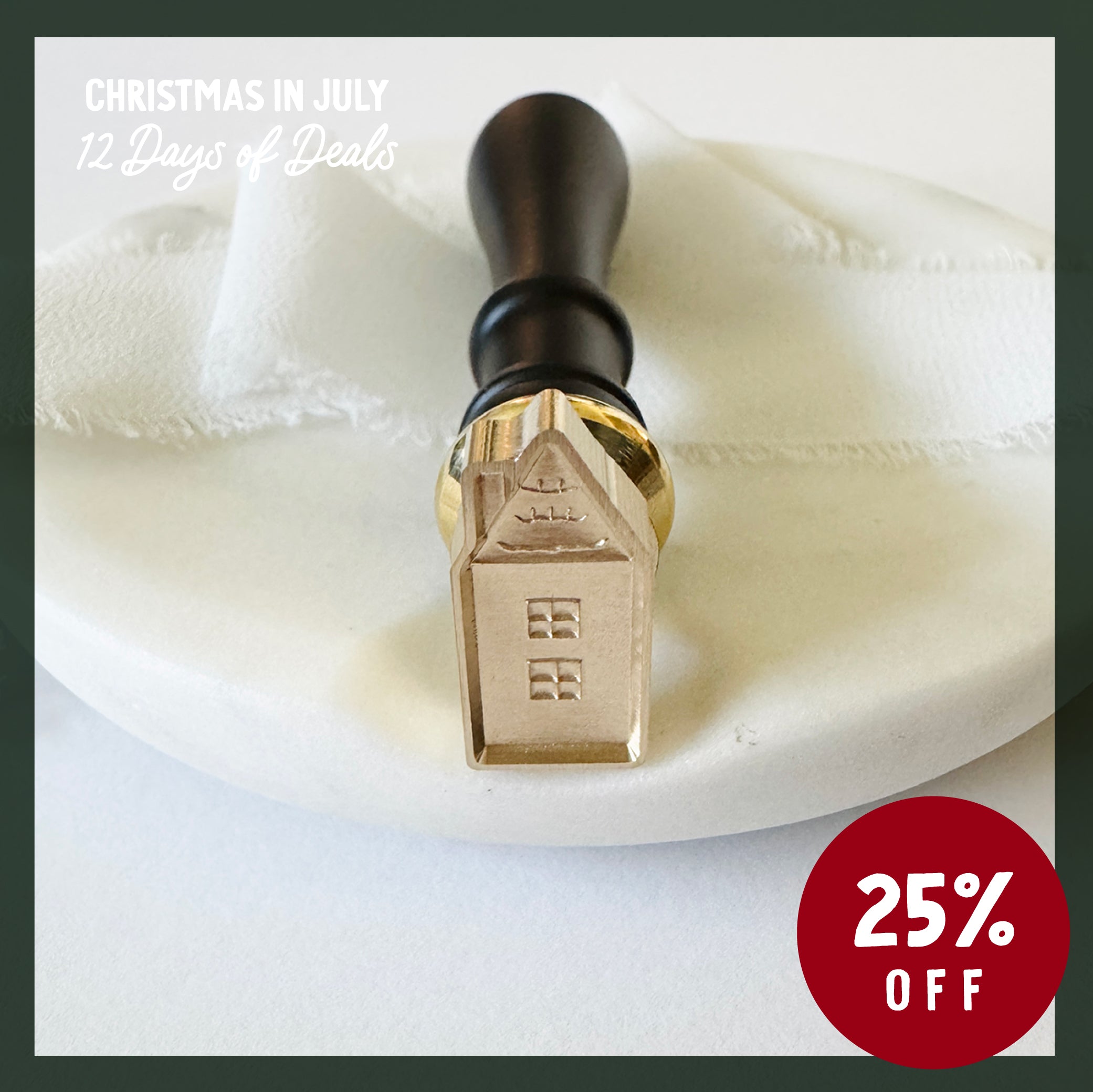Mini Gingerbread House No. 2 Wax Seal Stamp