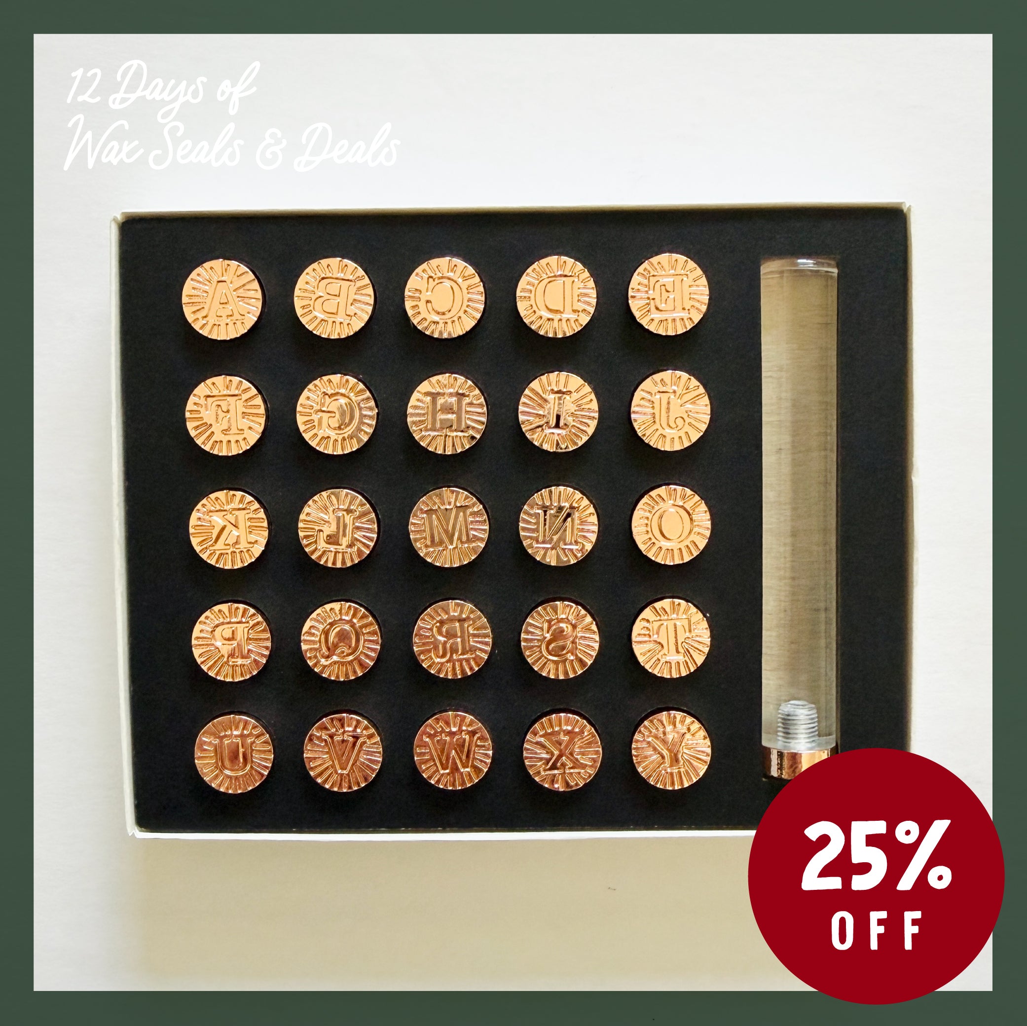 Alphabet Wax Stamp Set