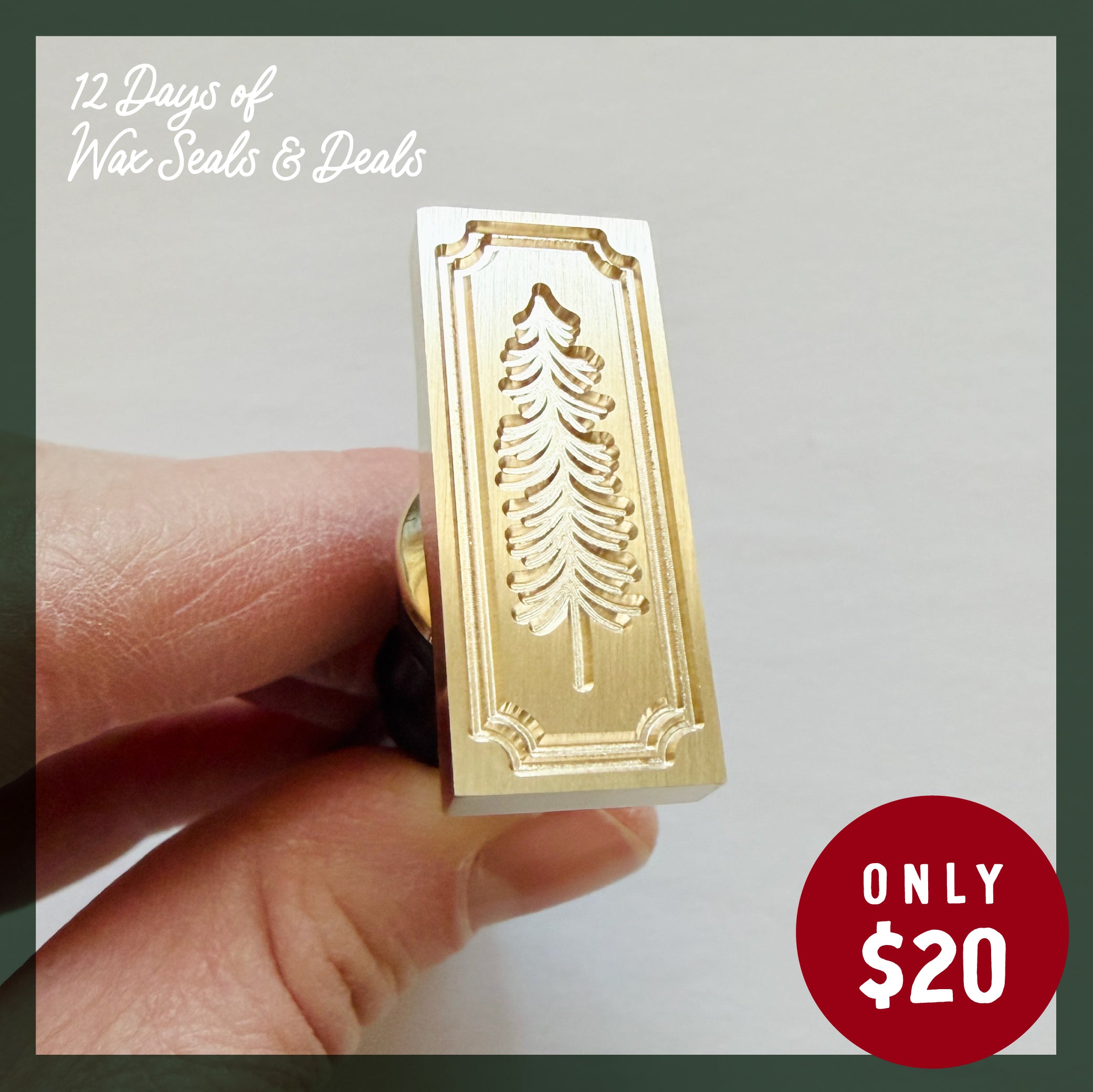 Skinny Christmas Tree Wax Seal Stamp