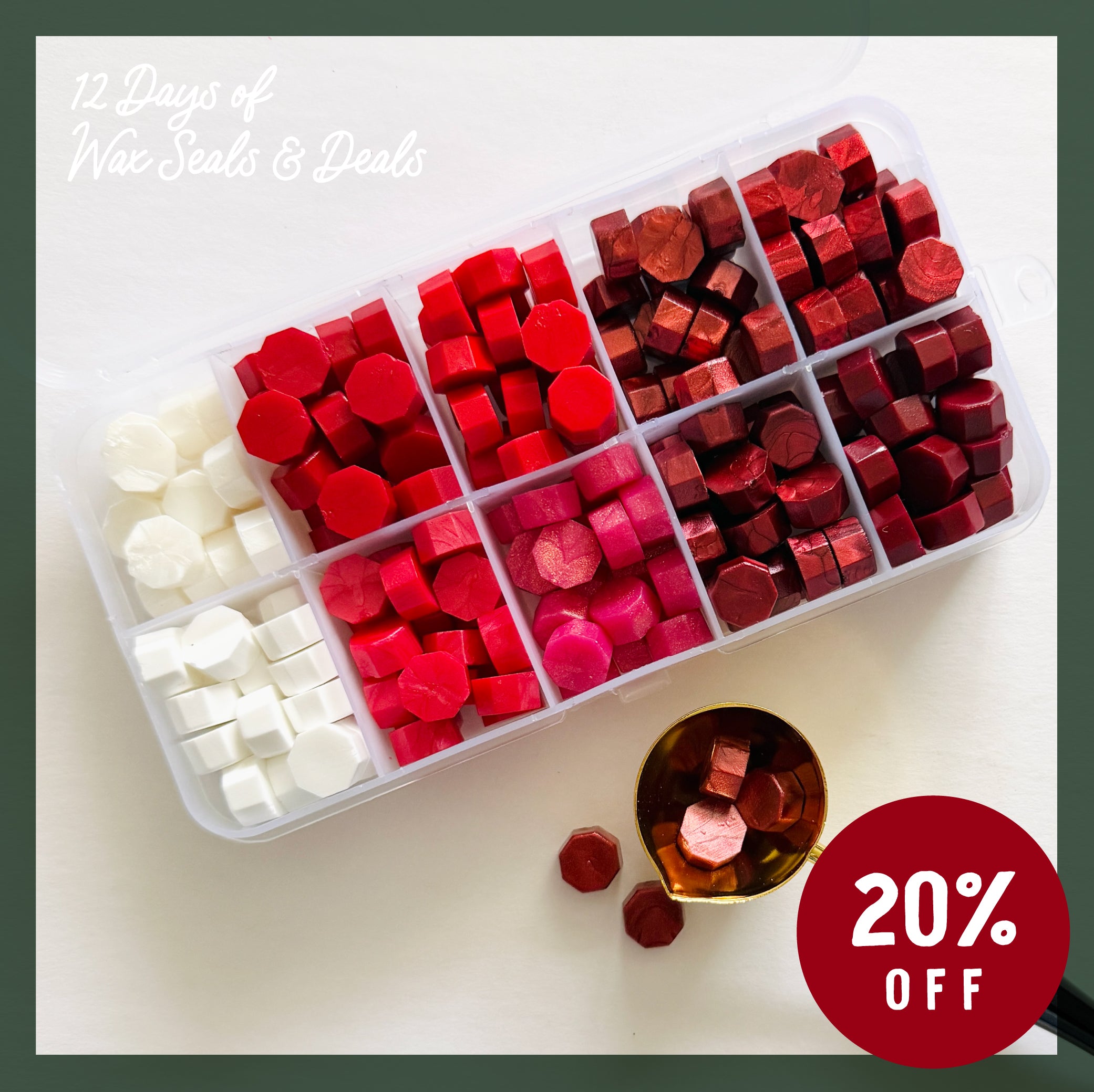 Red Sealing Wax Bead Set - 10 Colors