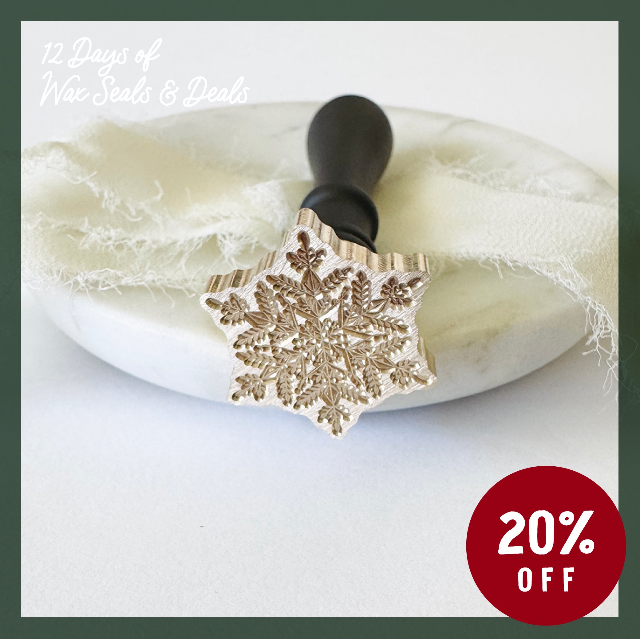 Alpine Snowflake Wax Stamp