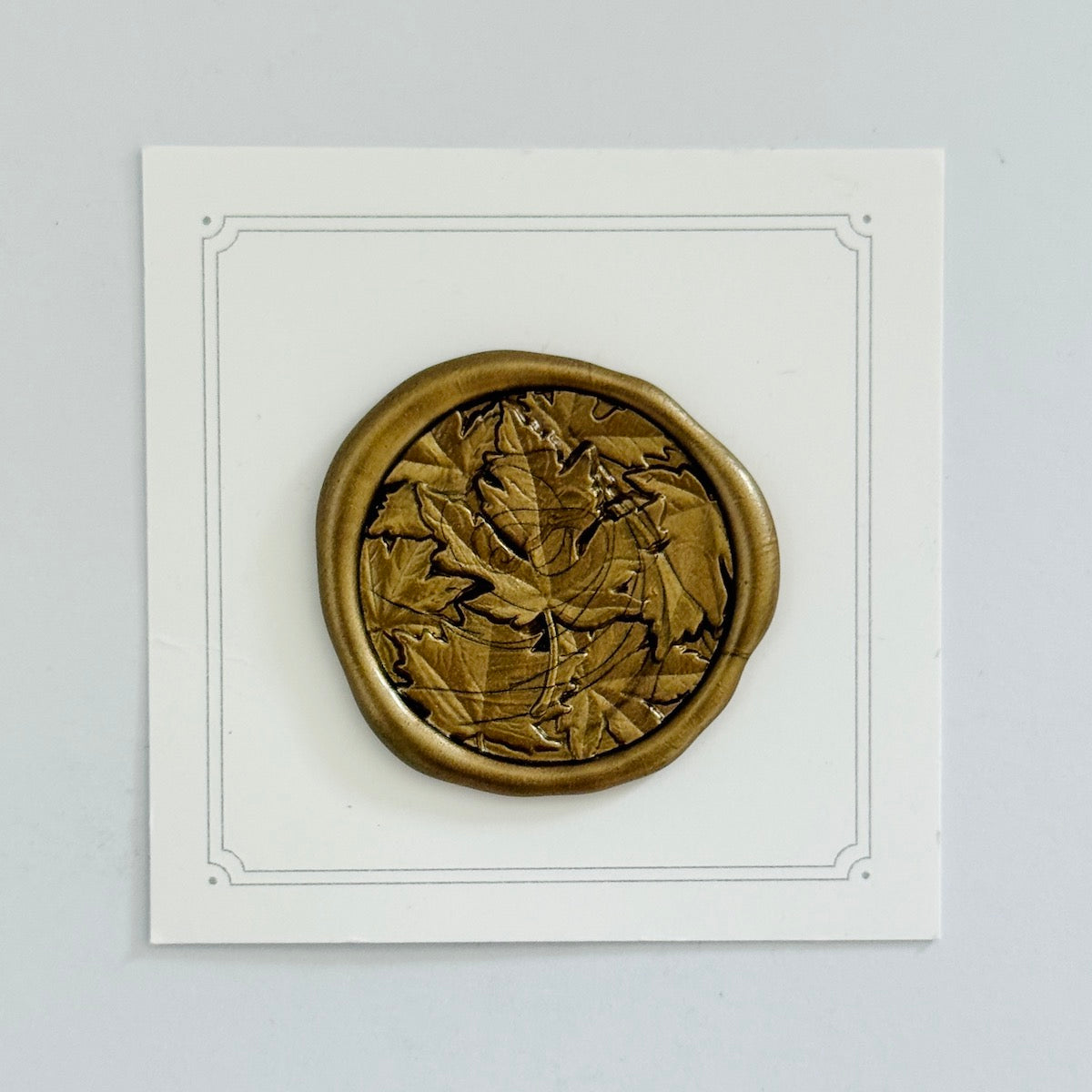 Maple Leaf Wax Stamp 3-D