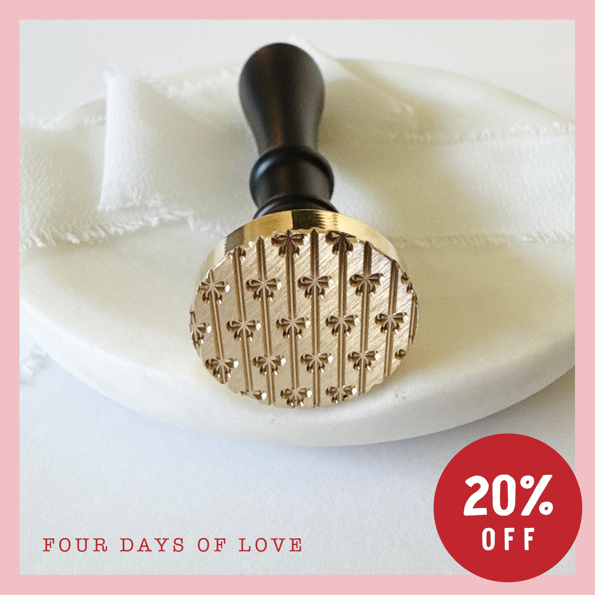 Striped Bows Wax Stamp