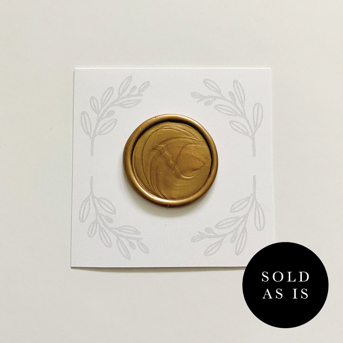 Sold As Is - Blank Round Wax Stamp