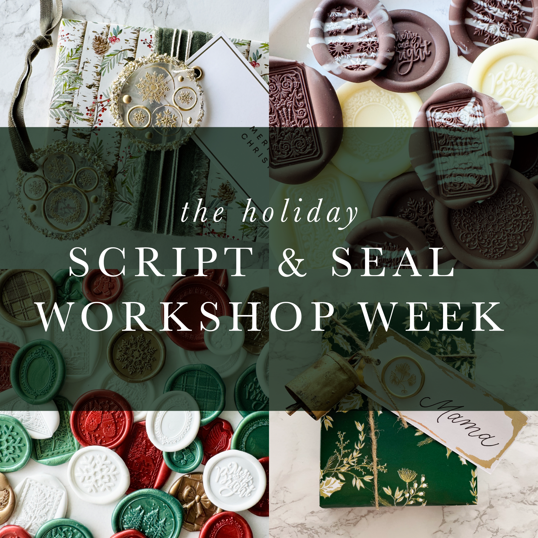 Holiday Script & Seal Workshop Week | Nov. 10 - Nov. 13