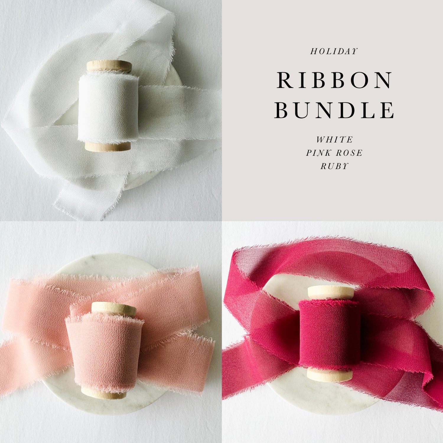 Holiday Chiffon Ribbon Bundle