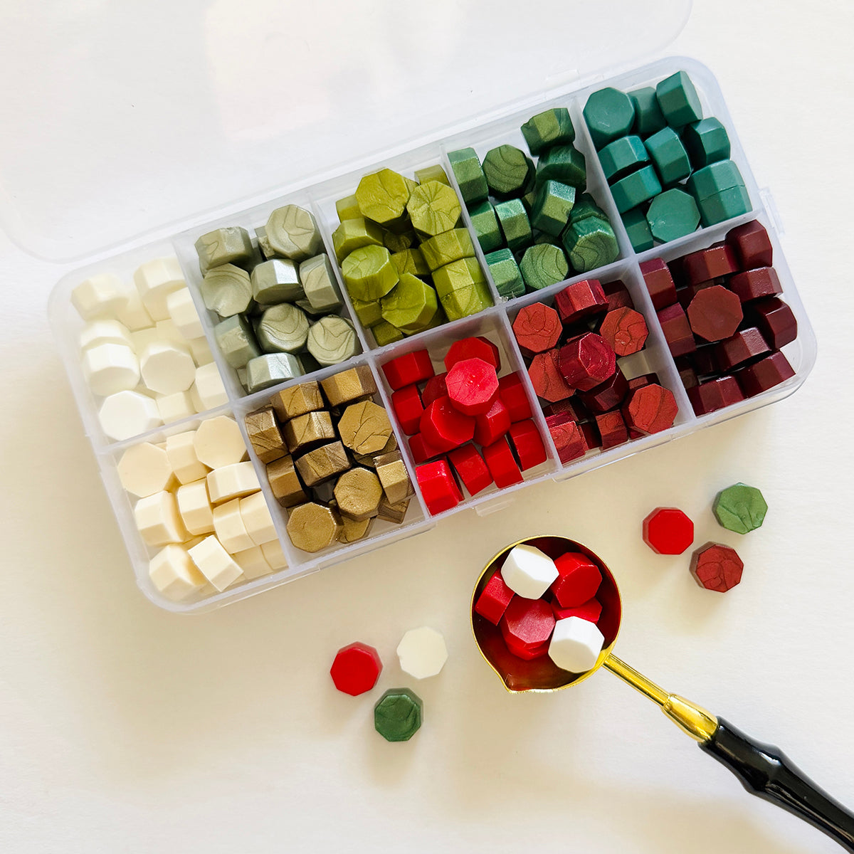 Holiday Sealing Wax Bead Set - 10 Colors