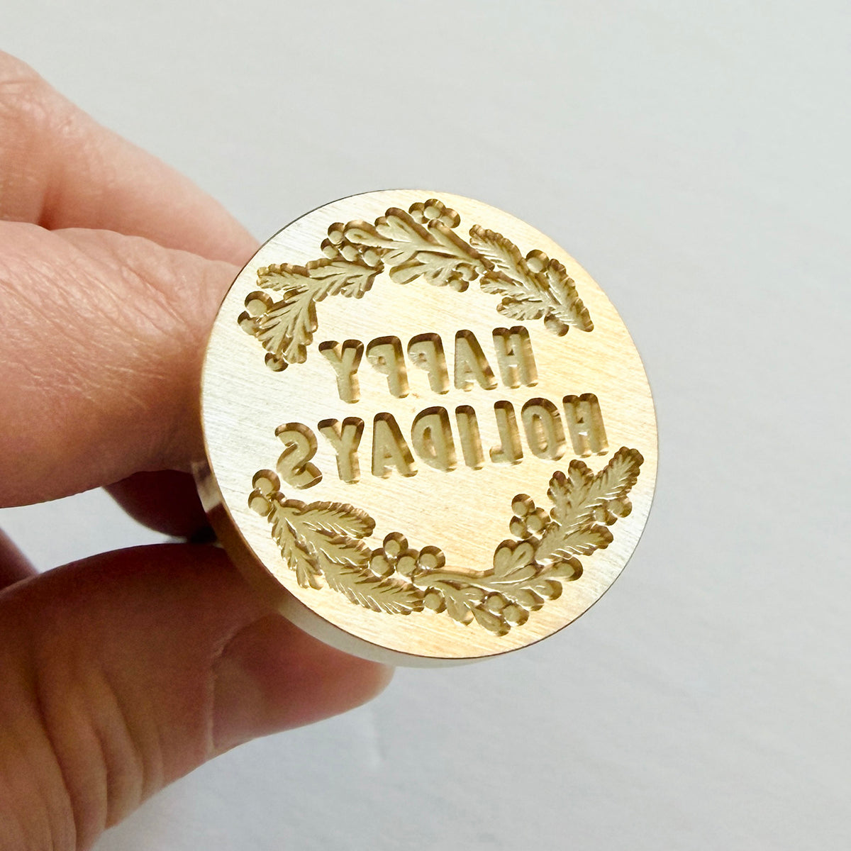 Happy Holidays Wax Seal Stamp