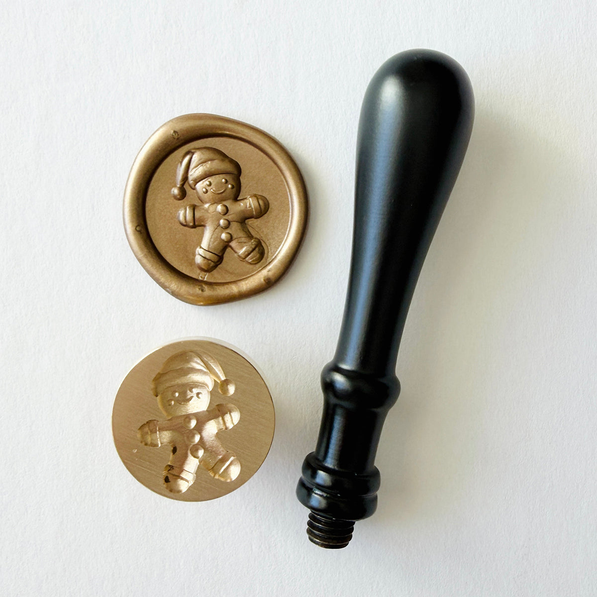 Gingerbread Man Wax Seal Stamp 3-D
