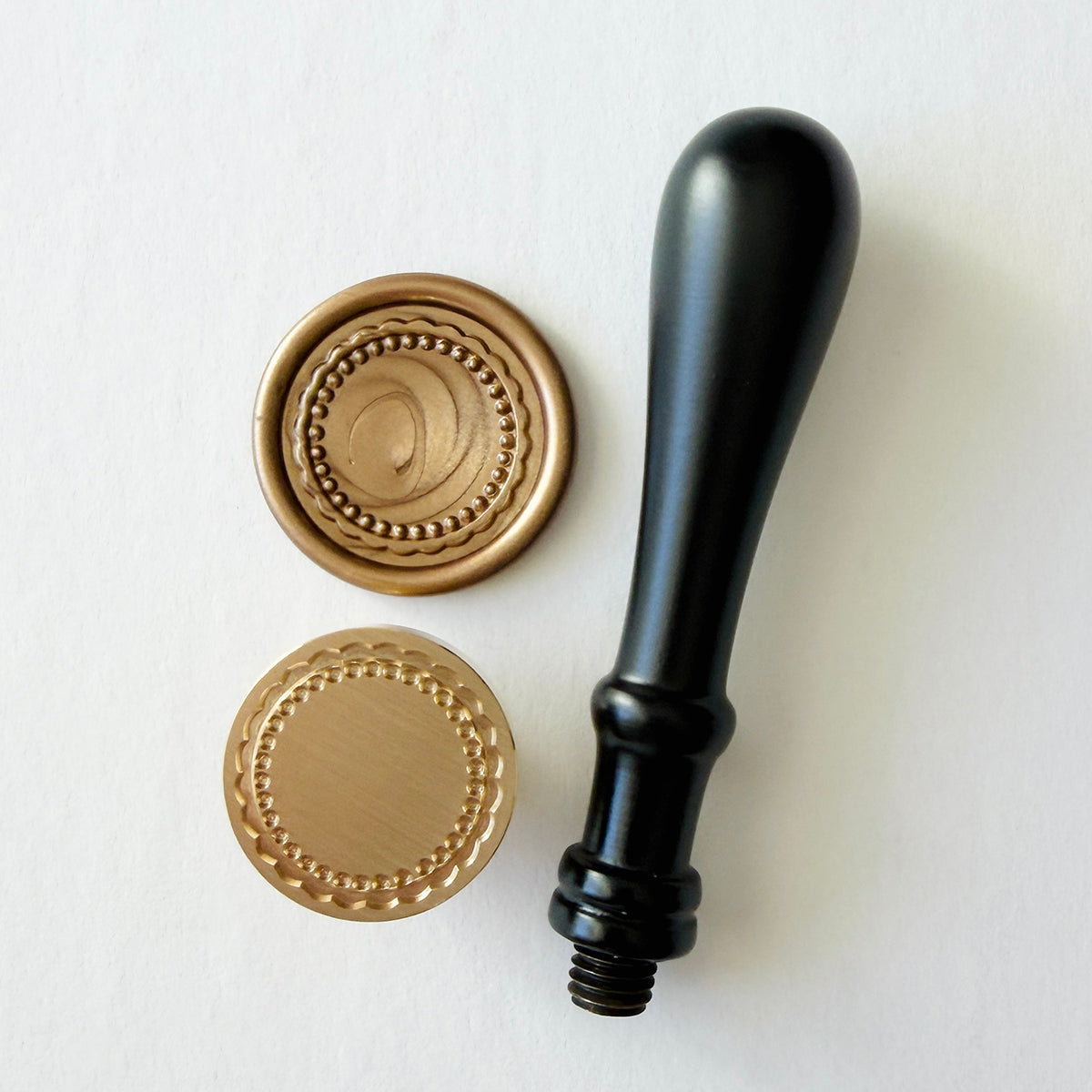 Scalloped Frame Wax Seal Stamp 3-D