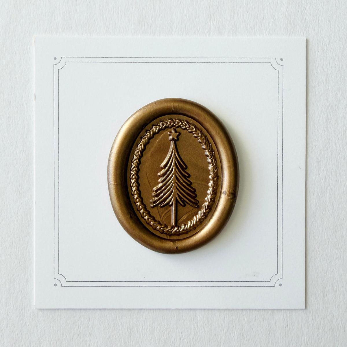 Scandinavian Christmas Tree Wax Seal Stamp - Sold As Is
