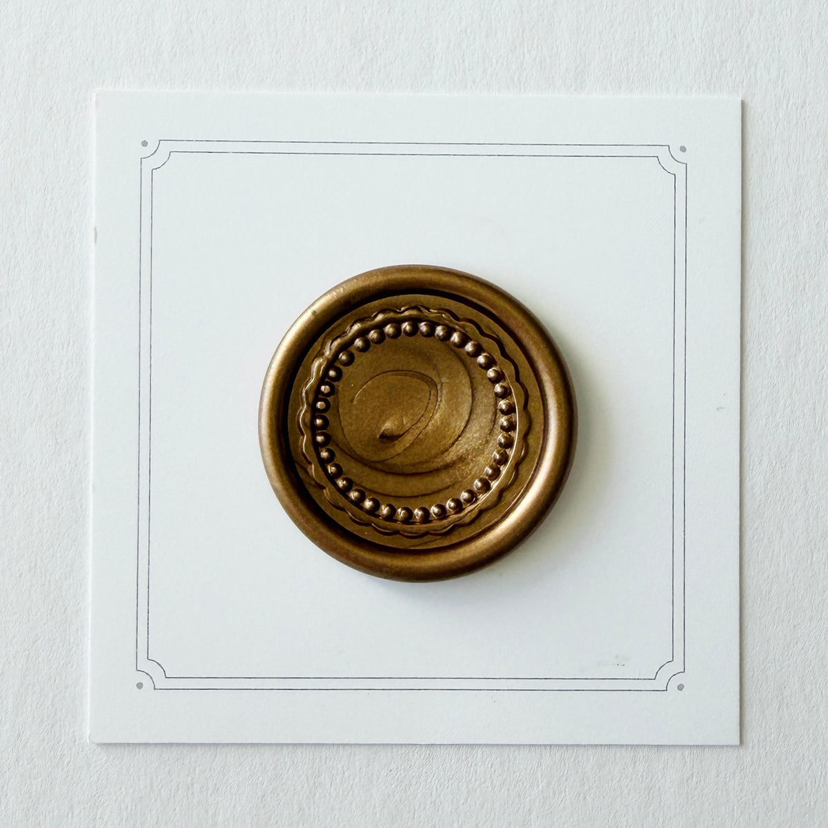 Scalloped Frame Wax Seal Stamp 3-D