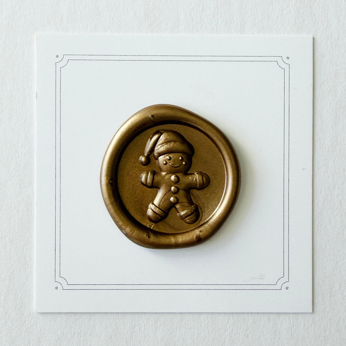 Gingerbread Man Wax Seal Stamp 3-D