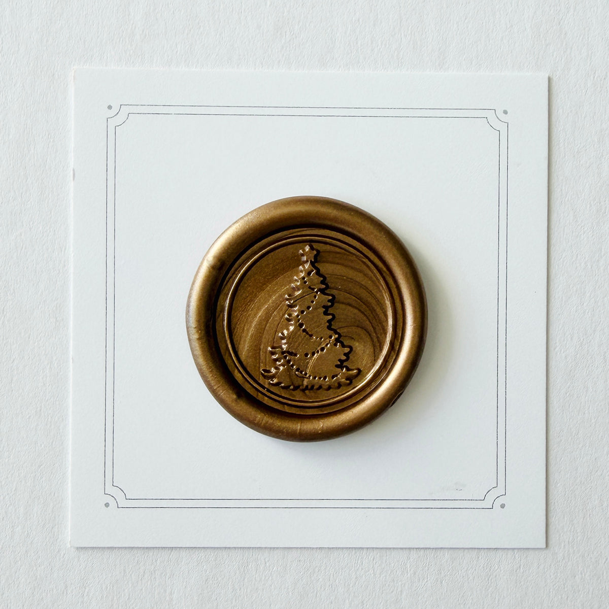 Border Christmas Tree Wax Seal Stamp
