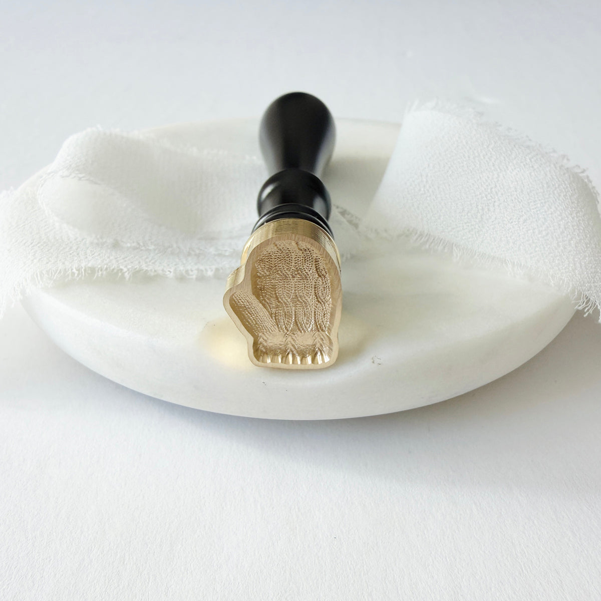 Mini Knit Mittens Wax Seal Stamp 3-D