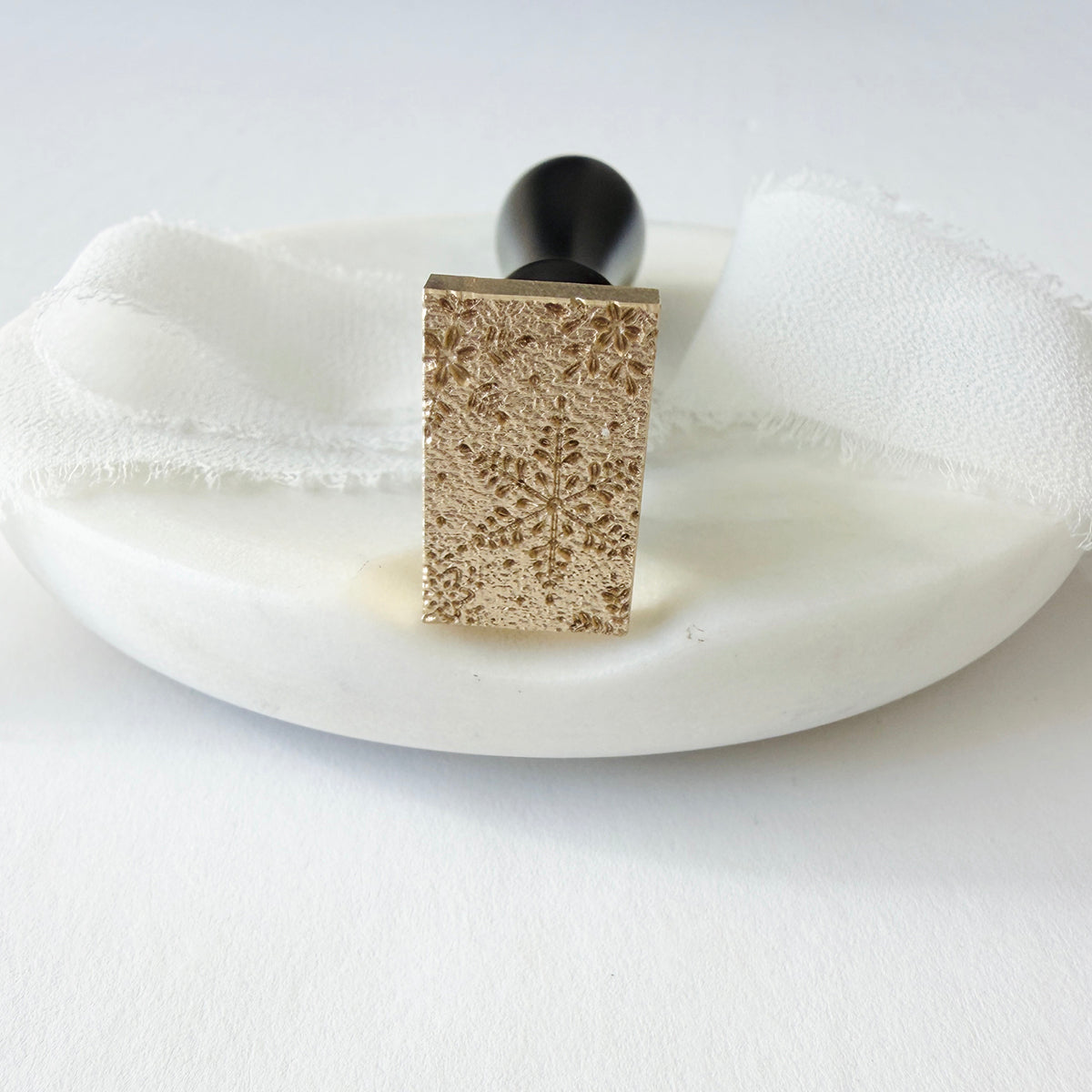 Rectangle Snowflakes Wax Seal Stamp