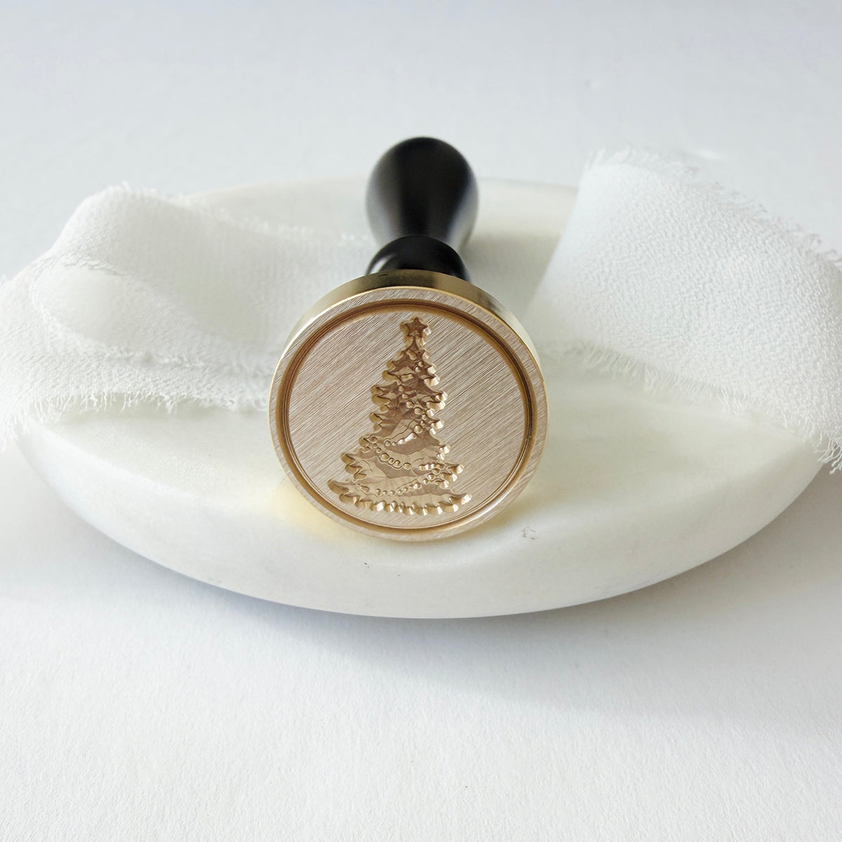 Border Christmas Tree Wax Seal Stamp