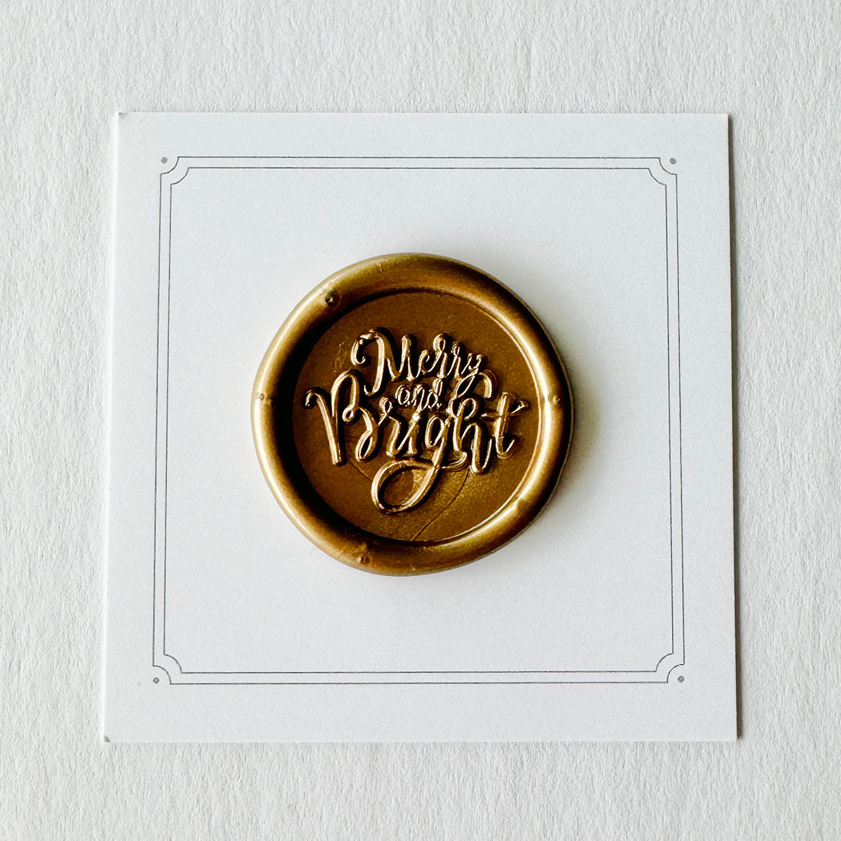 Merry & Bright Wax Stamp