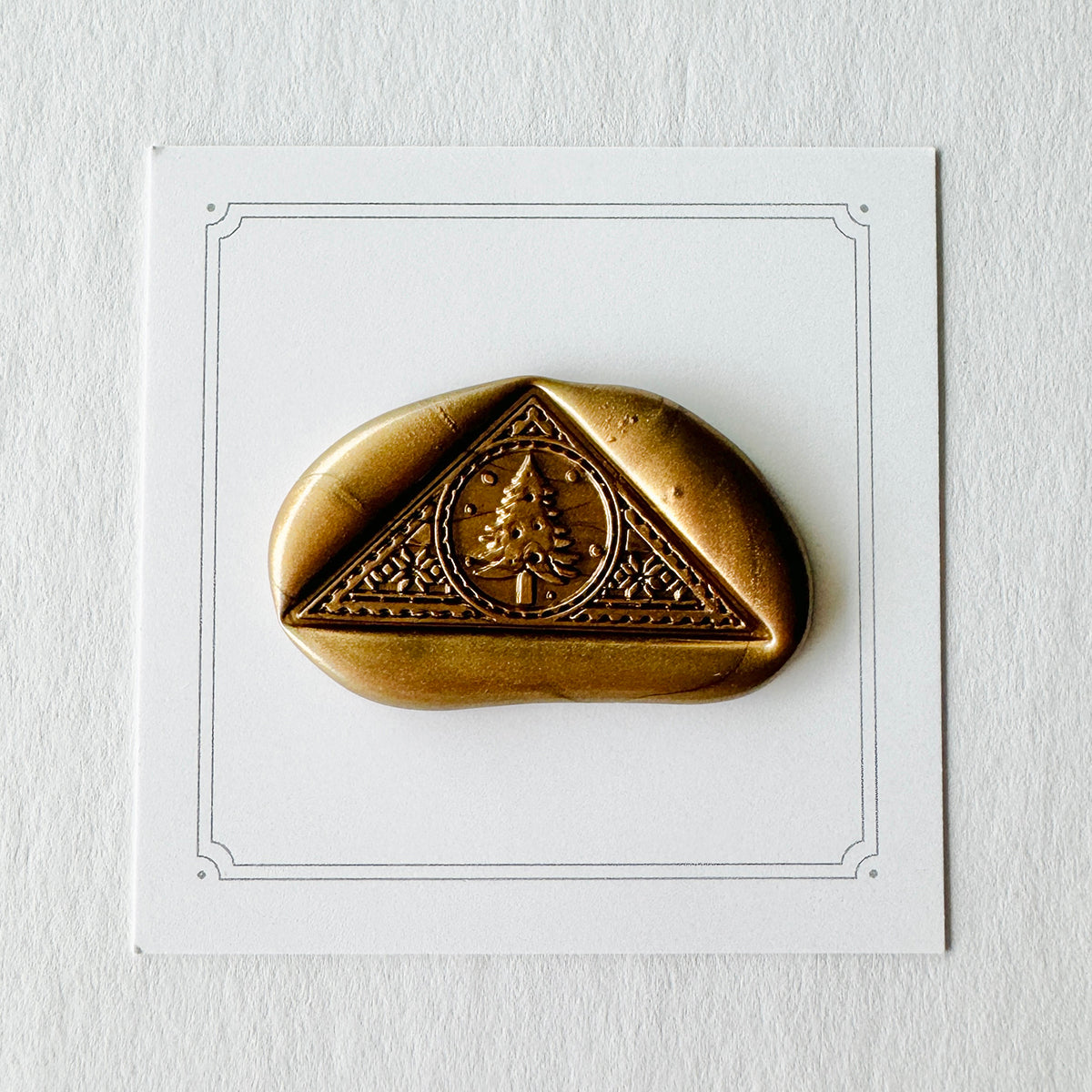 Holiday Triangle Wax Stamp
