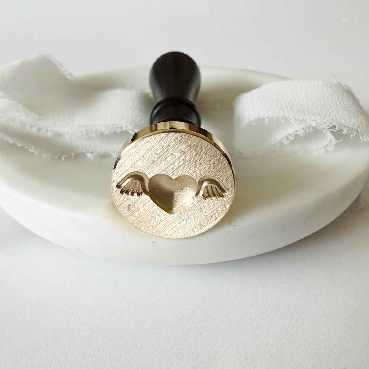 Heart With Wings Wax Seal Stamp 3-D
