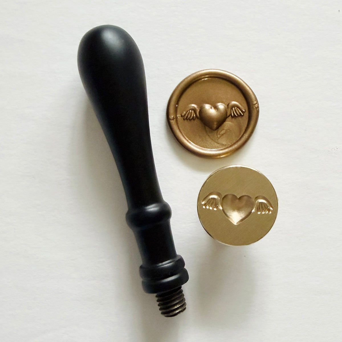 Heart With Wings Wax Seal Stamp 3-D