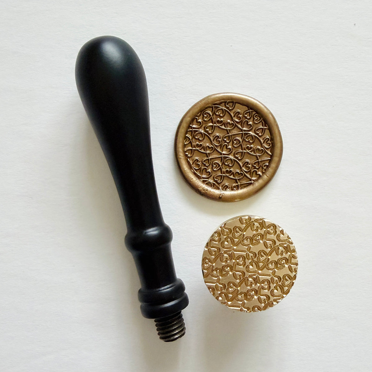 Swirled Hearts Wax Seal Stamp