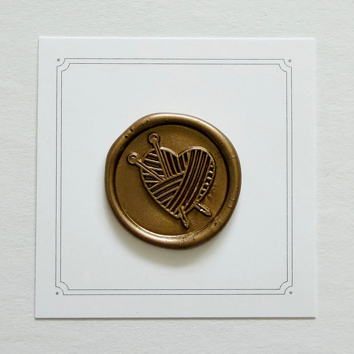 Knitted With Love Wax Seal Stamp