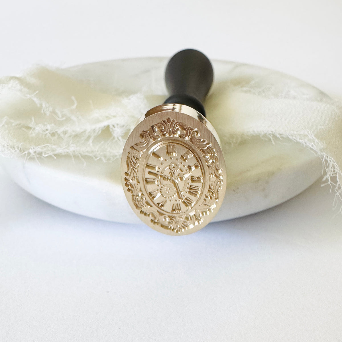 Holiday Clock Wax Stamp