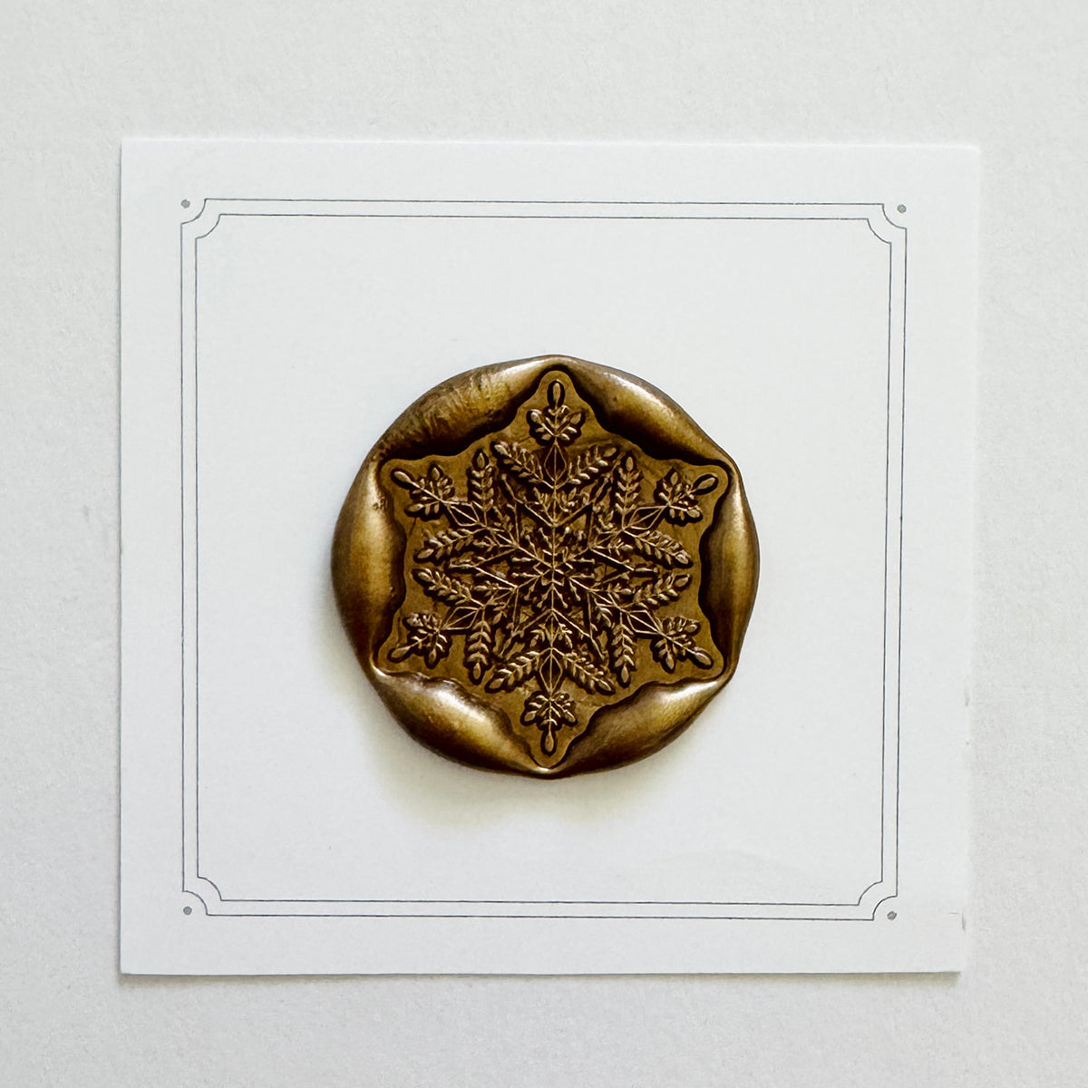 Alpine Snowflake Wax Stamp
