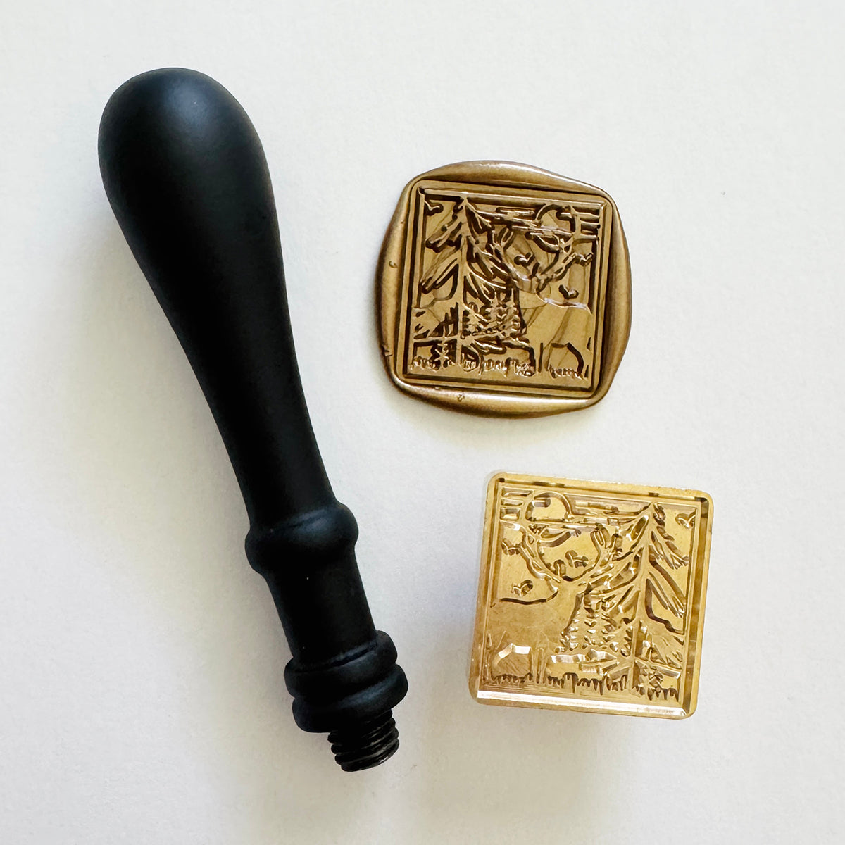 Deer in the Forest Wax Stamp