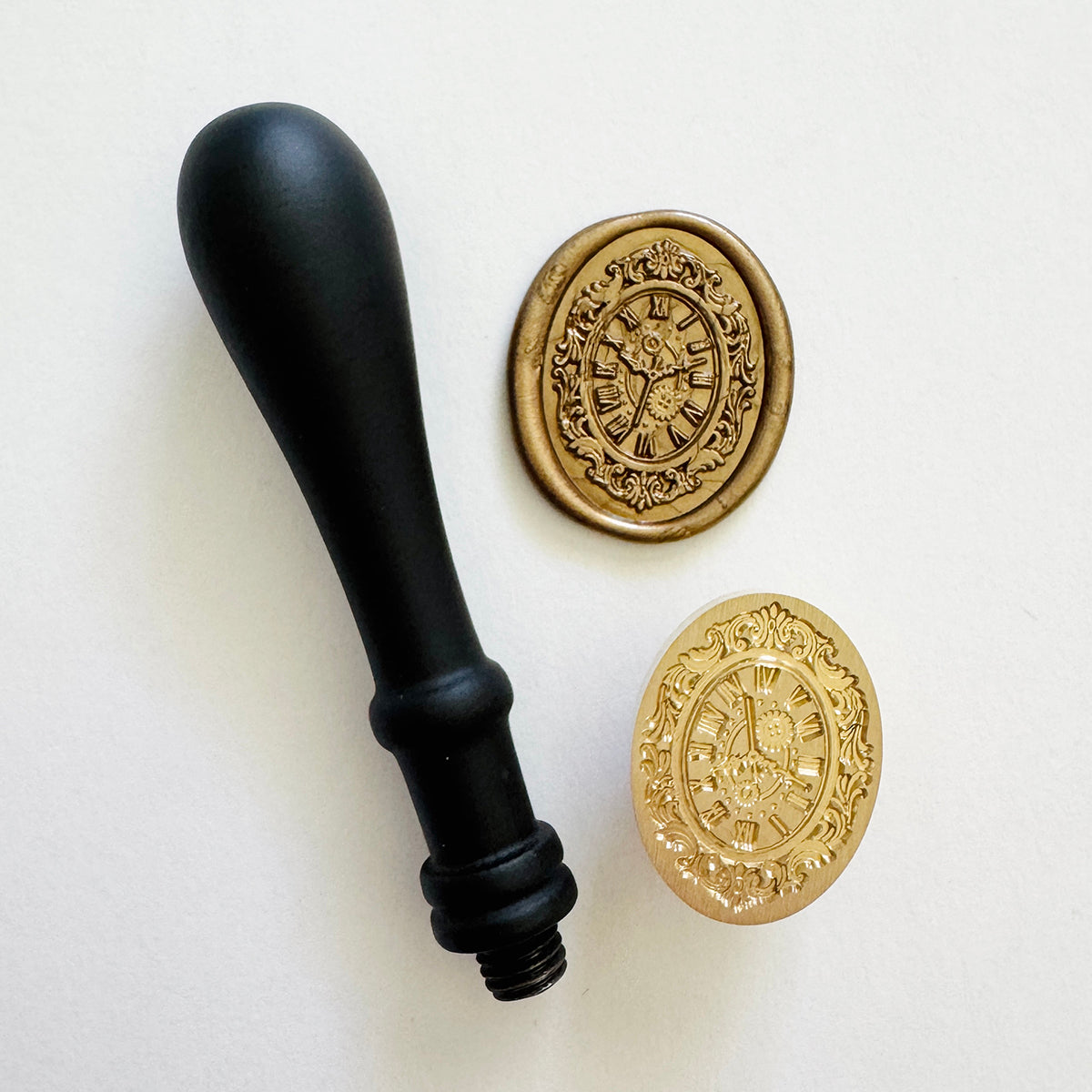 Holiday Clock Wax Stamp