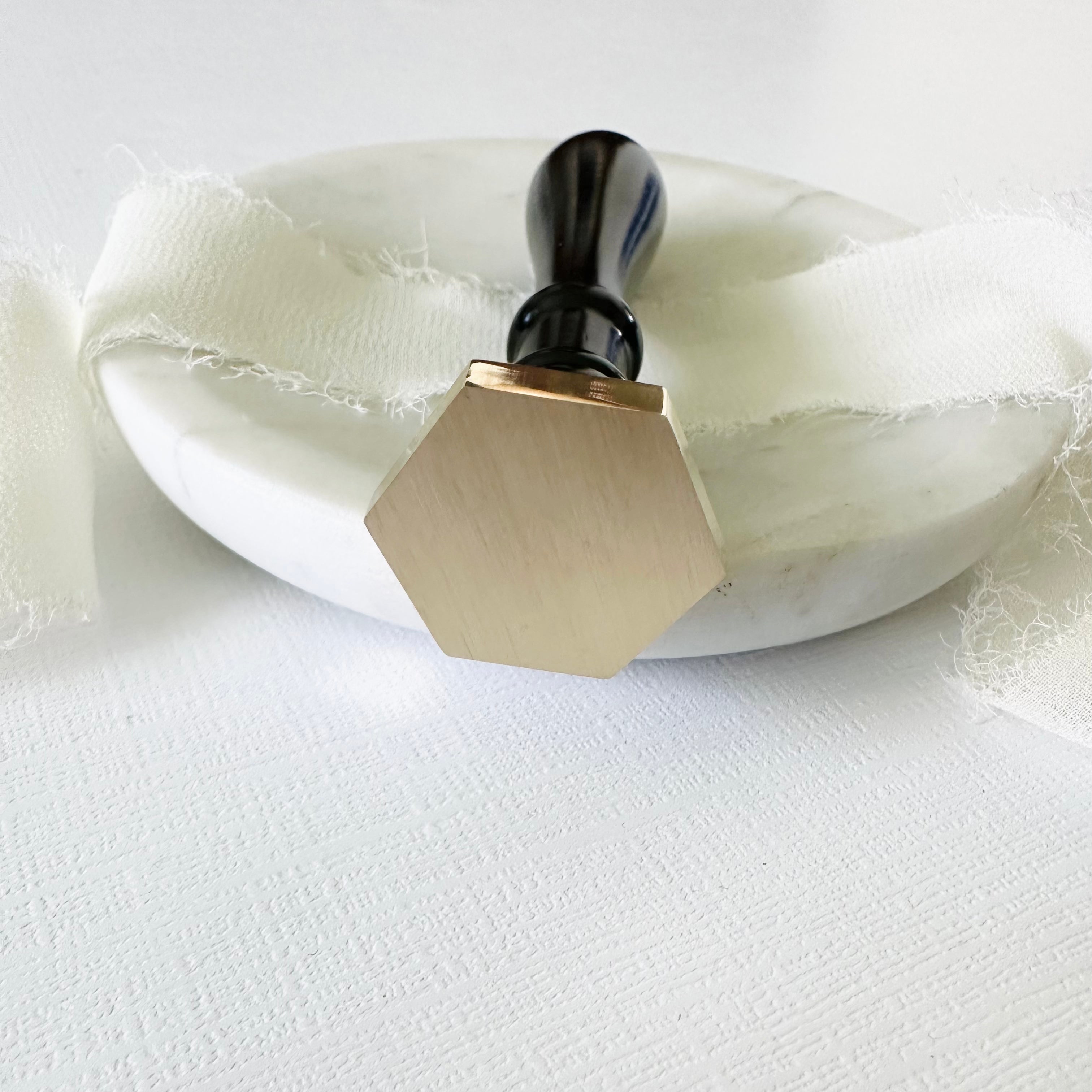 Blank Hexagon Wax Stamp