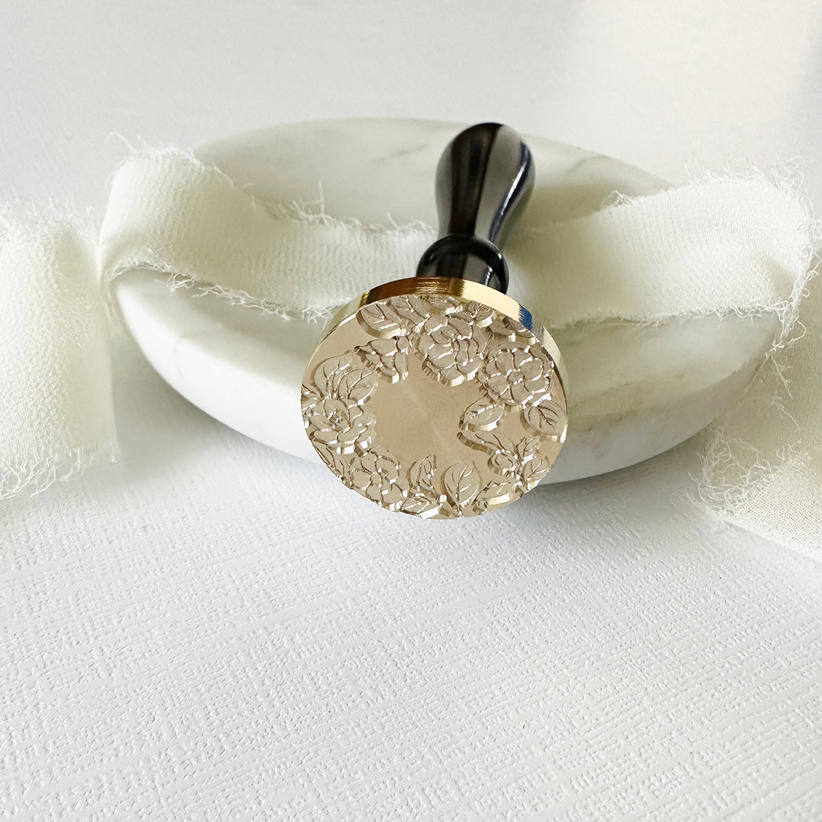 Peony Bloom Wax Seal Stamp