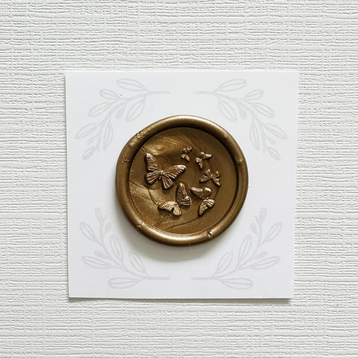 Dancing Butterflies Wax Seal Stamp (3D)
