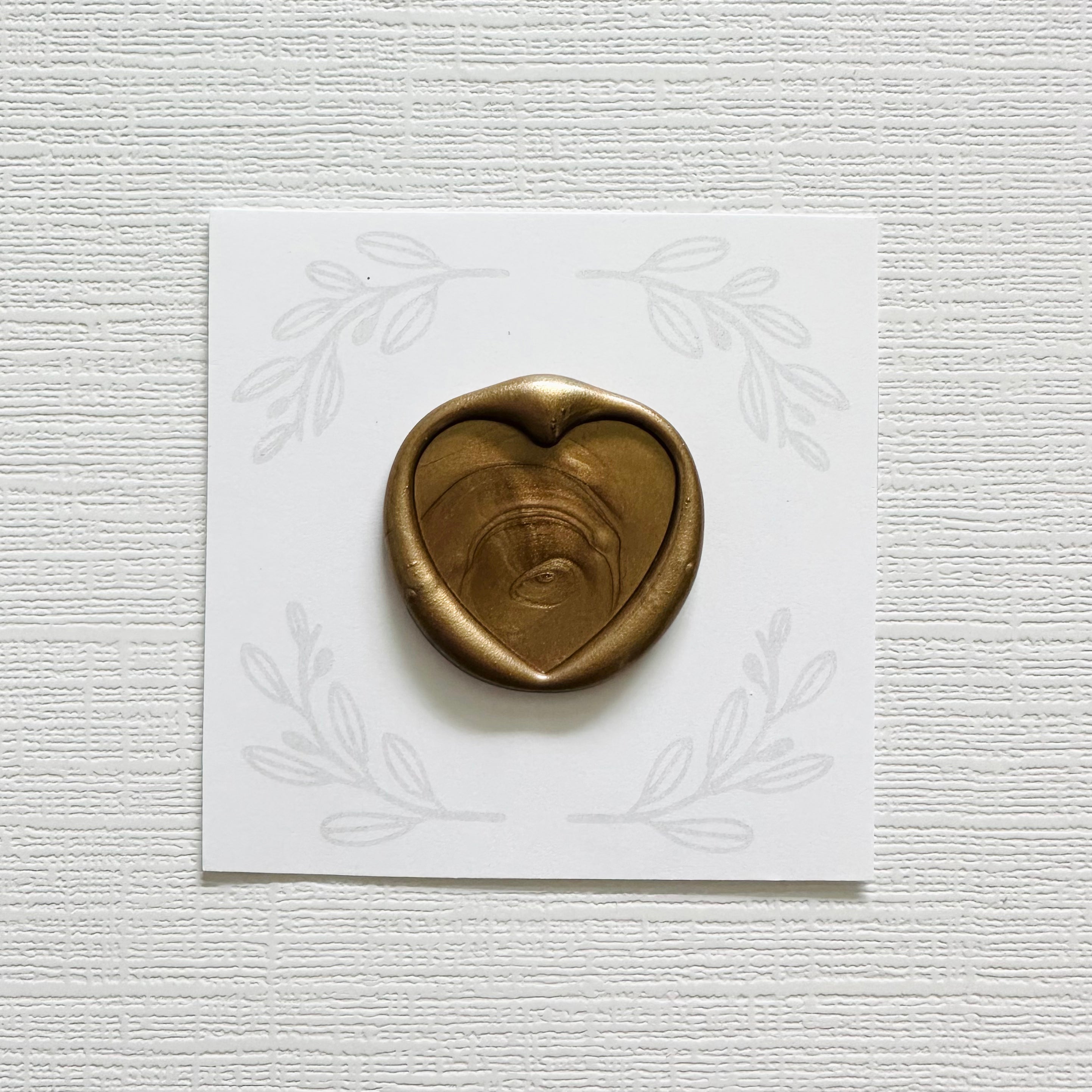Blank Heart Wax Stamp