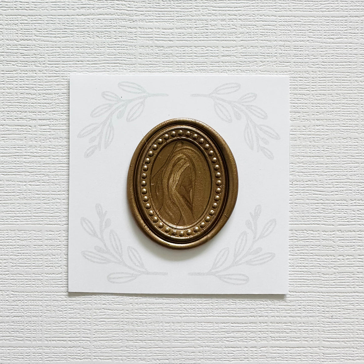 Oval Frame No. 1 Wax Stamp