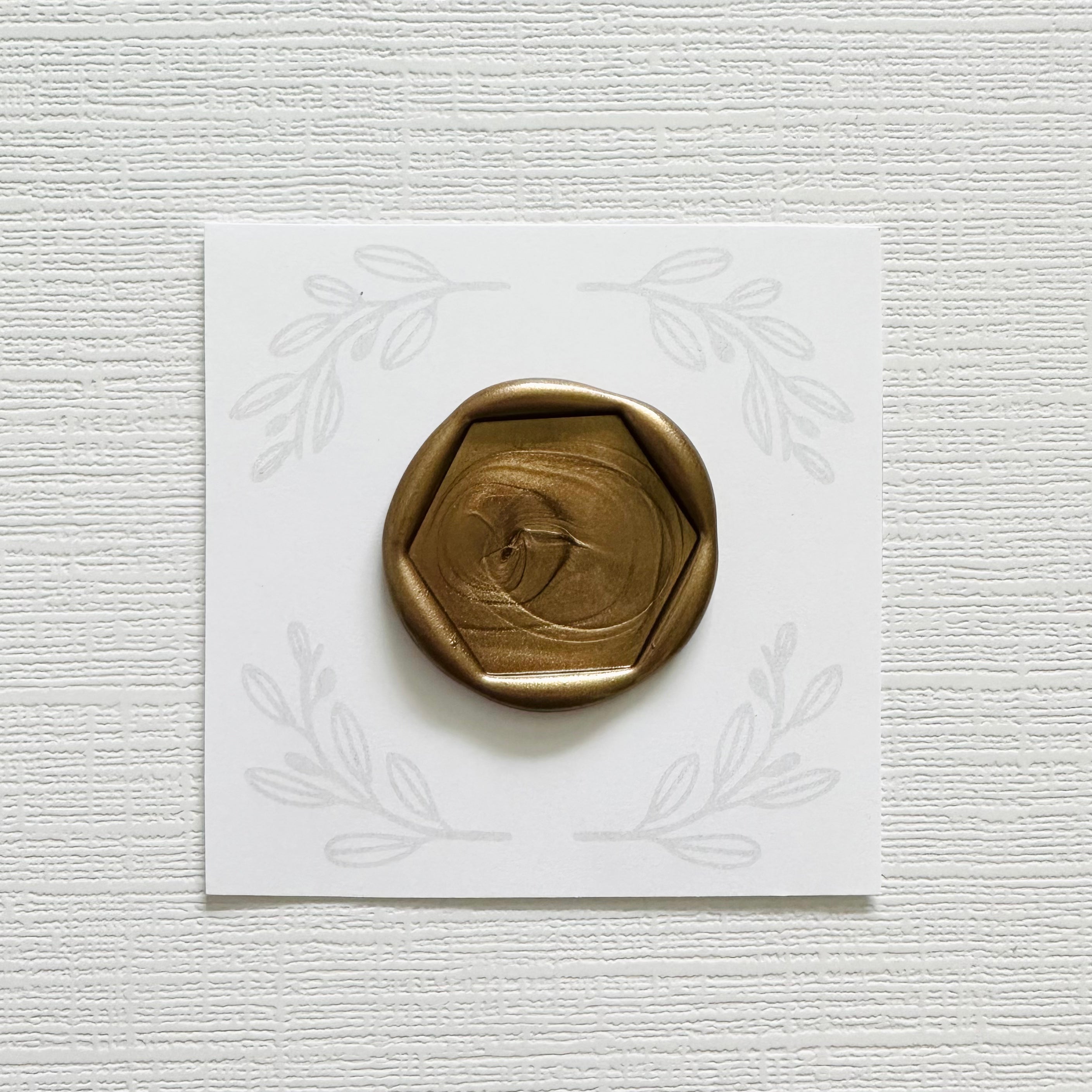 Blank Hexagon Wax Stamp