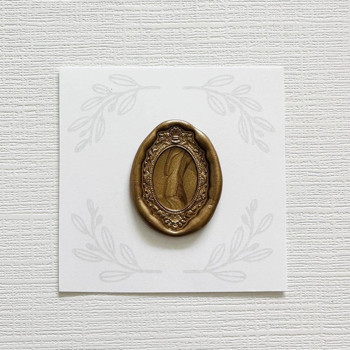 Oval Frame No. 2 Wax Stamp