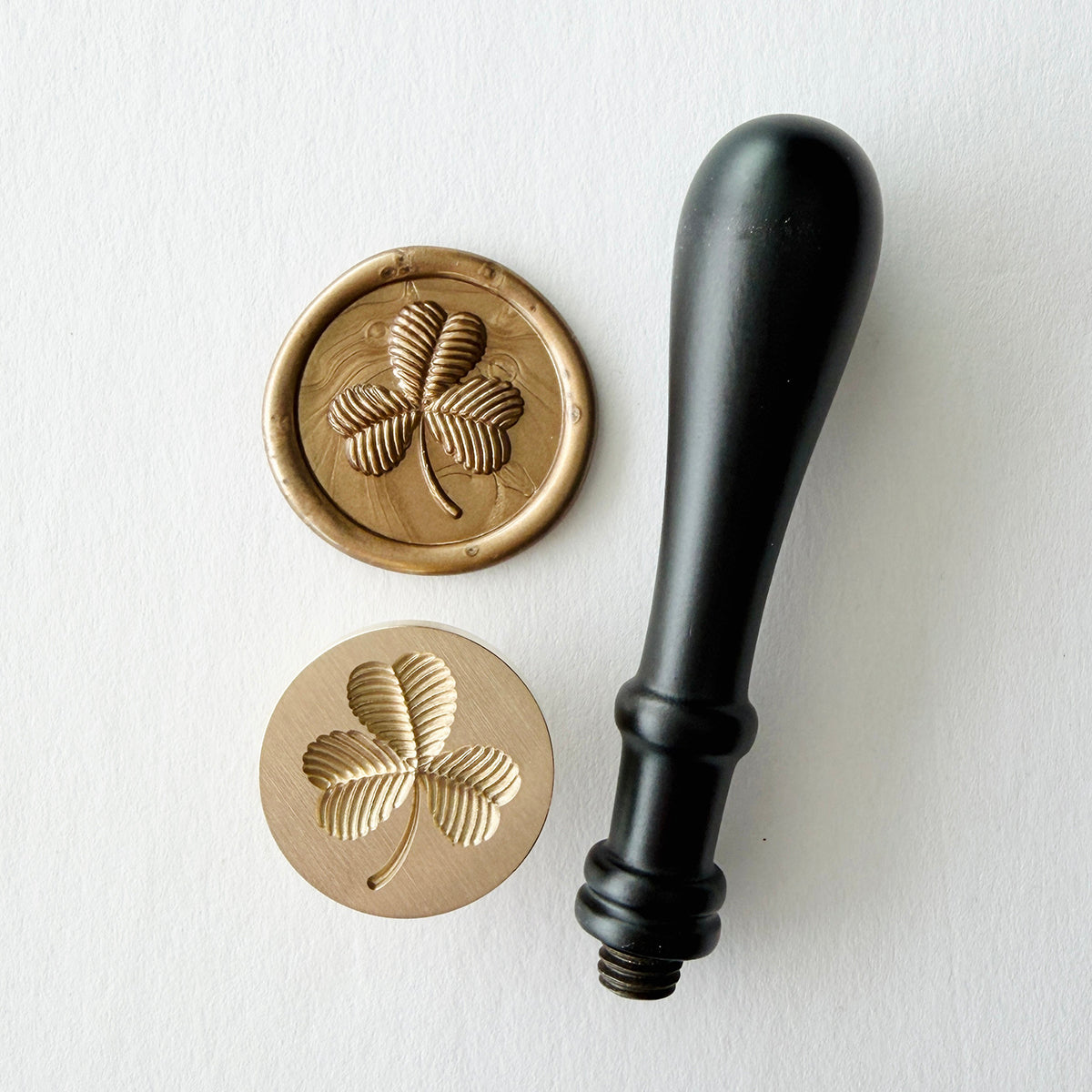 Knitted Clover Wax Seal Stamp 3-D