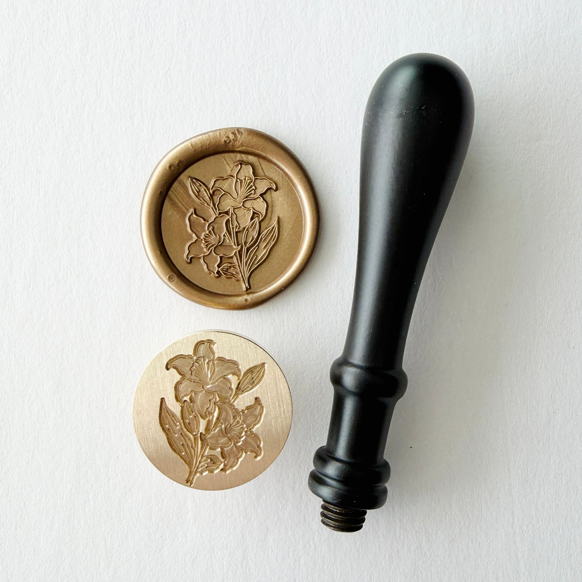 Lily Bloom Wax Seal Stamp