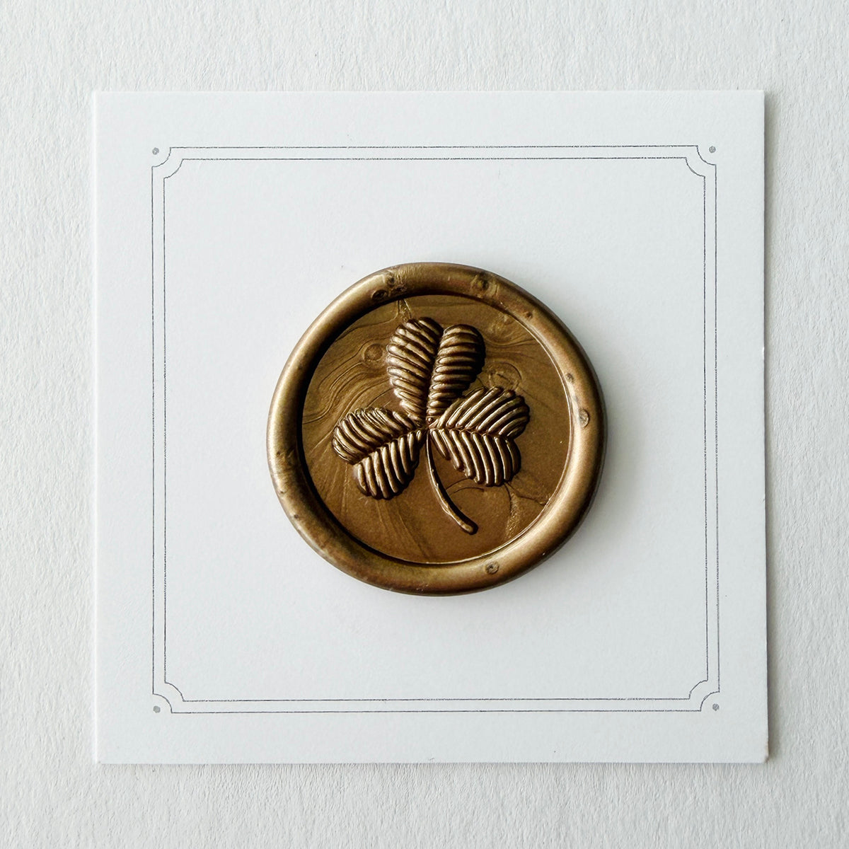 Knitted Clover Wax Seal Stamp 3-D