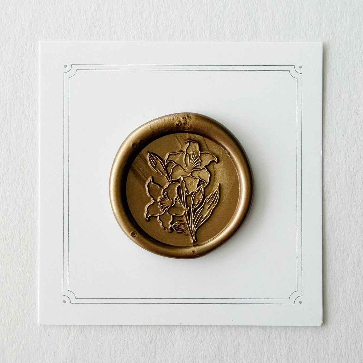 Lily Bloom Wax Seal Stamp