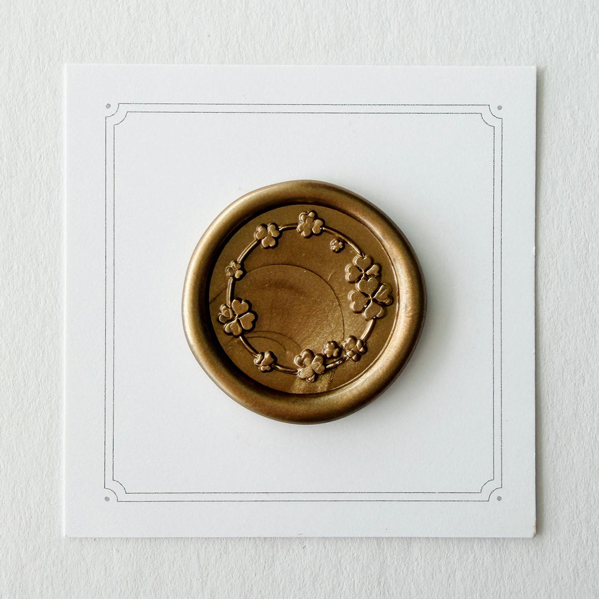 Clover Wreath Wax Seal Stamp