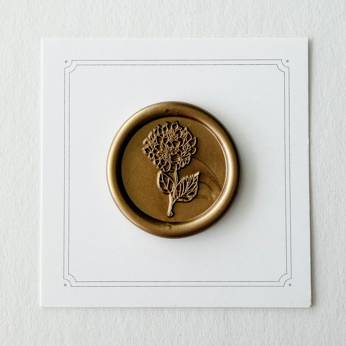 Bloomed Hydrangea Wax Seal Stamp